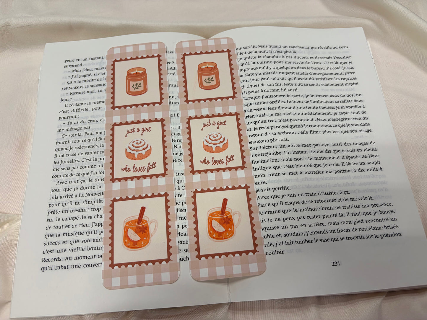 Marque-pages ♥ Timbres d'automne ♥