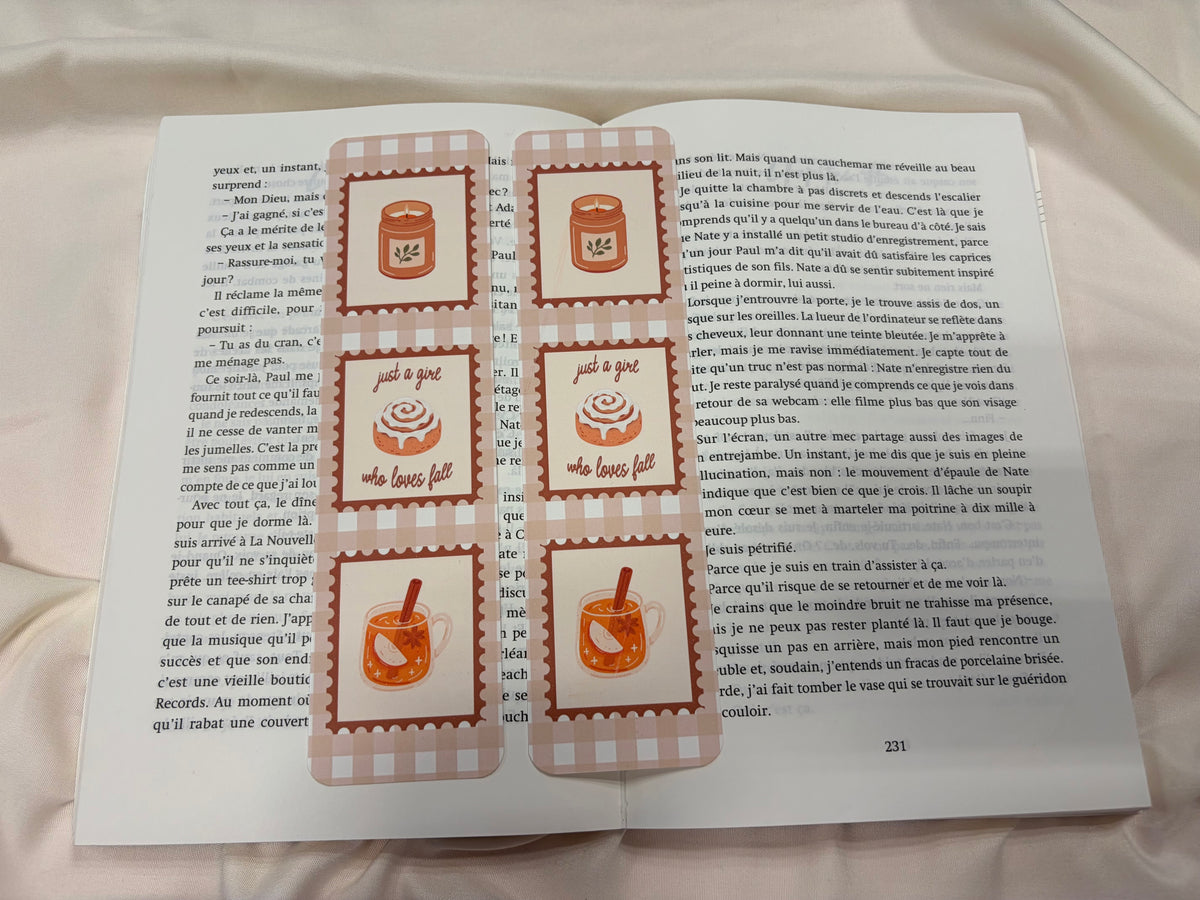 Marque-pages ♥ Timbres d'automne ♥