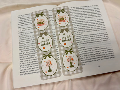 Marque-pages ♥ Cosy Fall Book Club ♥