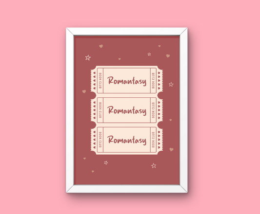 Affiche Romantasy Book Club ♥ Collection Tickets Tropes