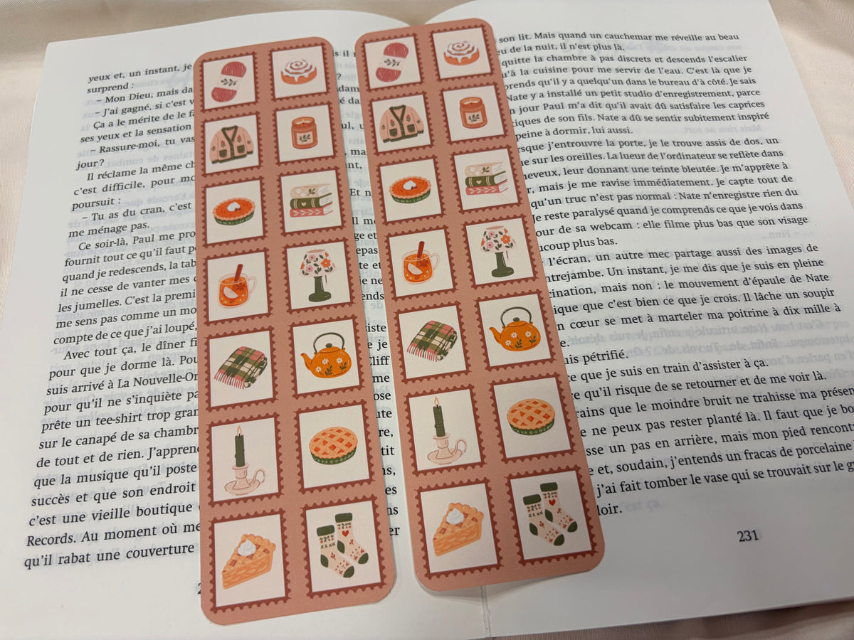 Marque-pages ♥ Timbres d'automne ♥