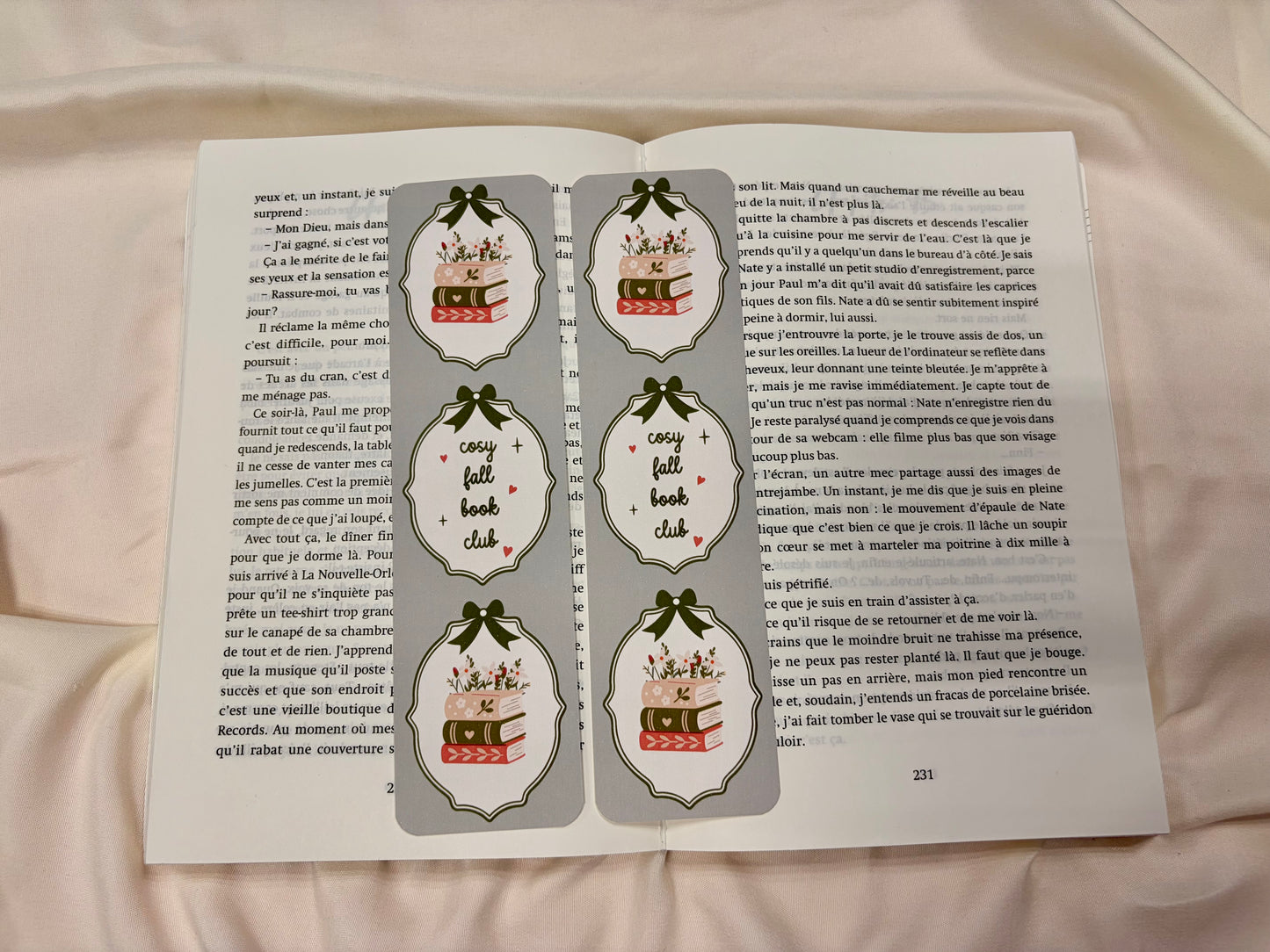 Marque-pages ♥ Cosy Fall Book Club ♥