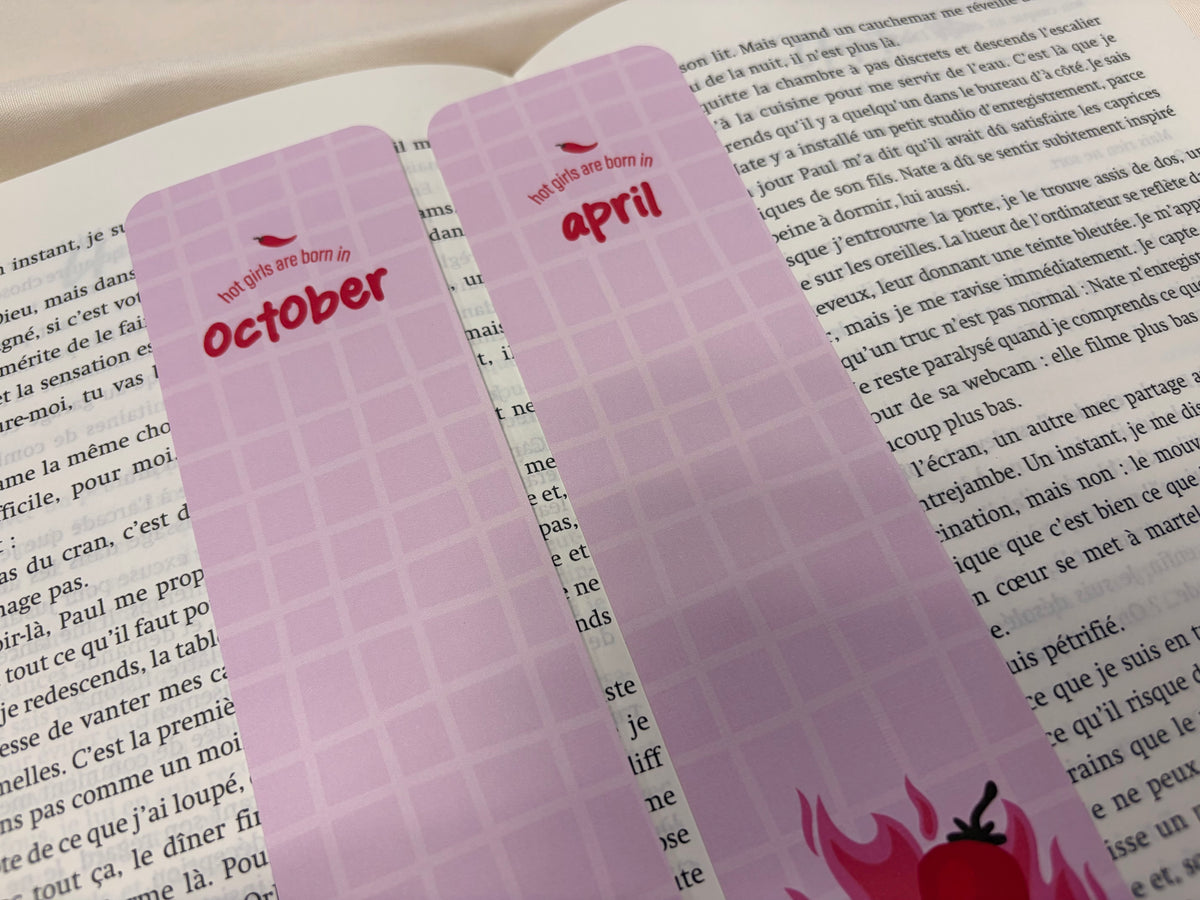 Marque-pages ♥ Hot Girls Are Born In... ♥