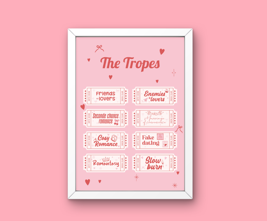Affiche The Tropes Book Club ♥ Collection Tickets Tropes