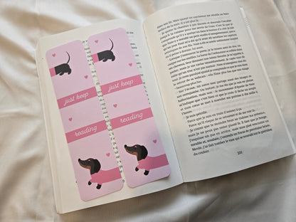 Marque-pages Teckel - Chien saucisse ♥