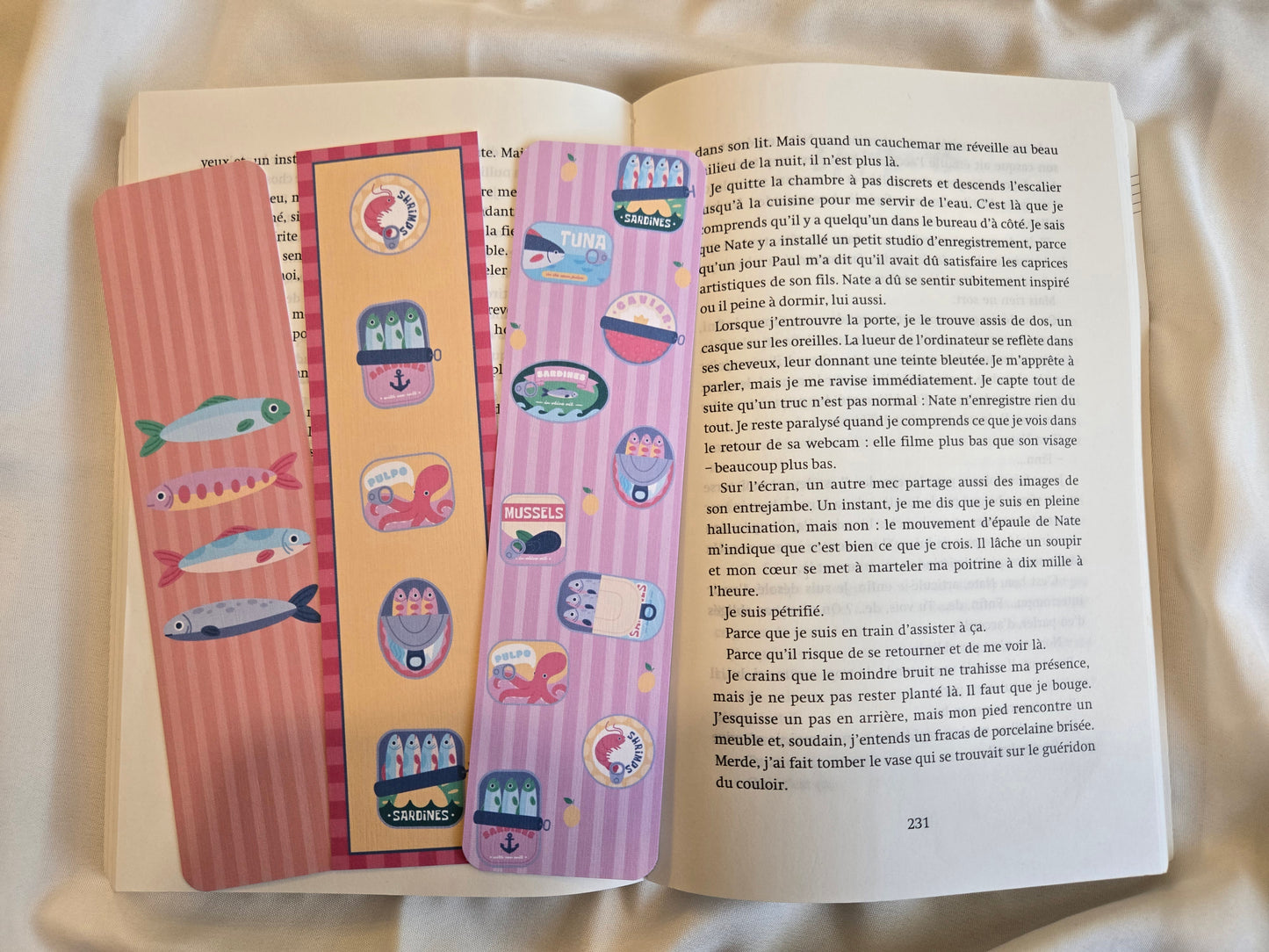Marque-pages ♥ Sardines ♥