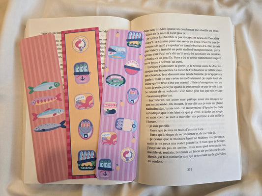 Marque-pages ♥ Sardines ♥