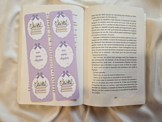 Marque-page One more chapter ♥