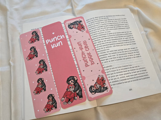 Punch-Kun Baby Macaque Bookmark ♥