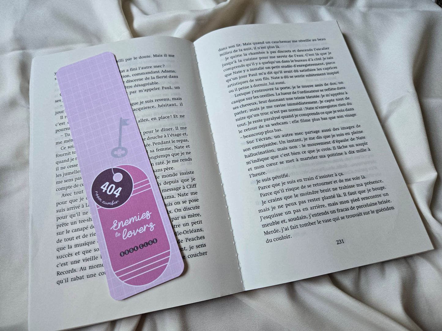 Marque-page Enemies to Lovers ♥ Collection Clé de motel
