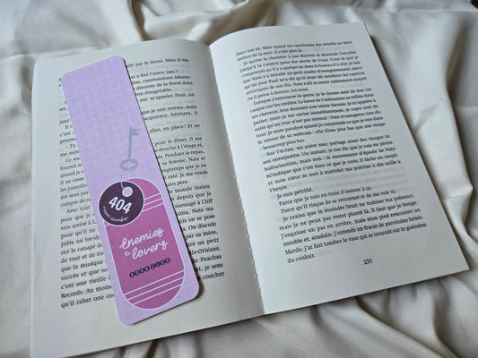 Marque-page Enemies to Lovers ♥ Collection Clé de motel