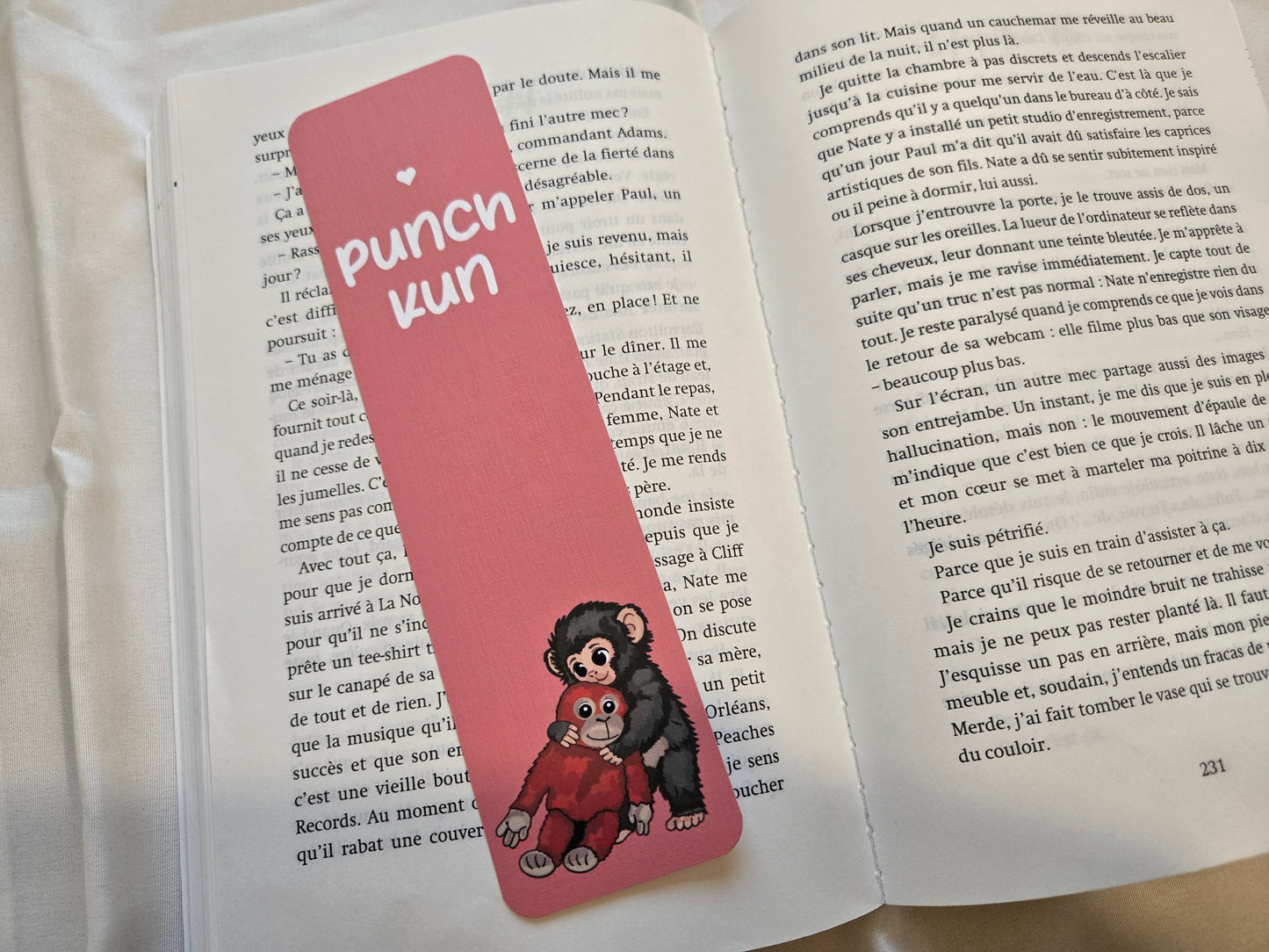 Punch-Kun Baby Macaque Bookmark ♥
