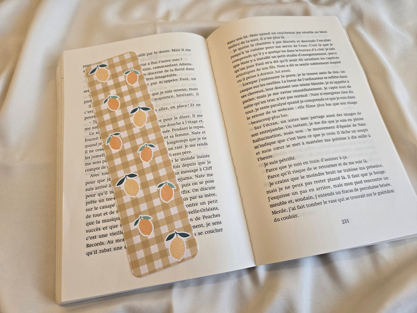 Marque-pages Vichy ♥ Fruits