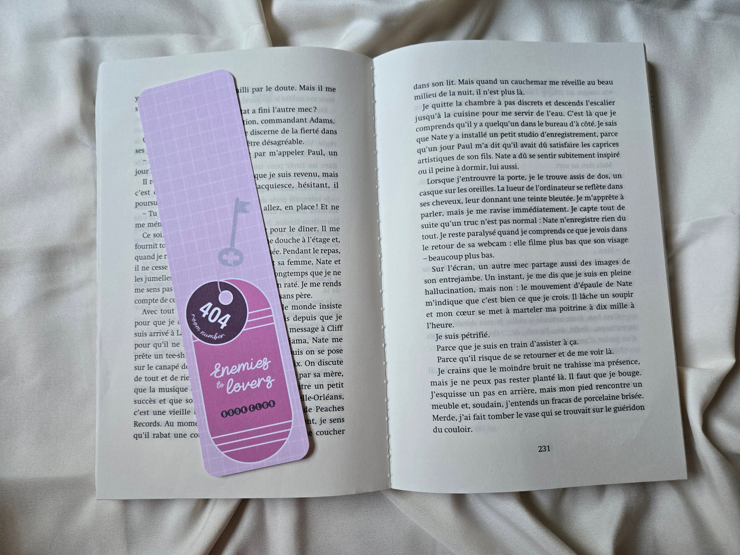 Marque-page Enemies to Lovers ♥ Collection Clé de motel
