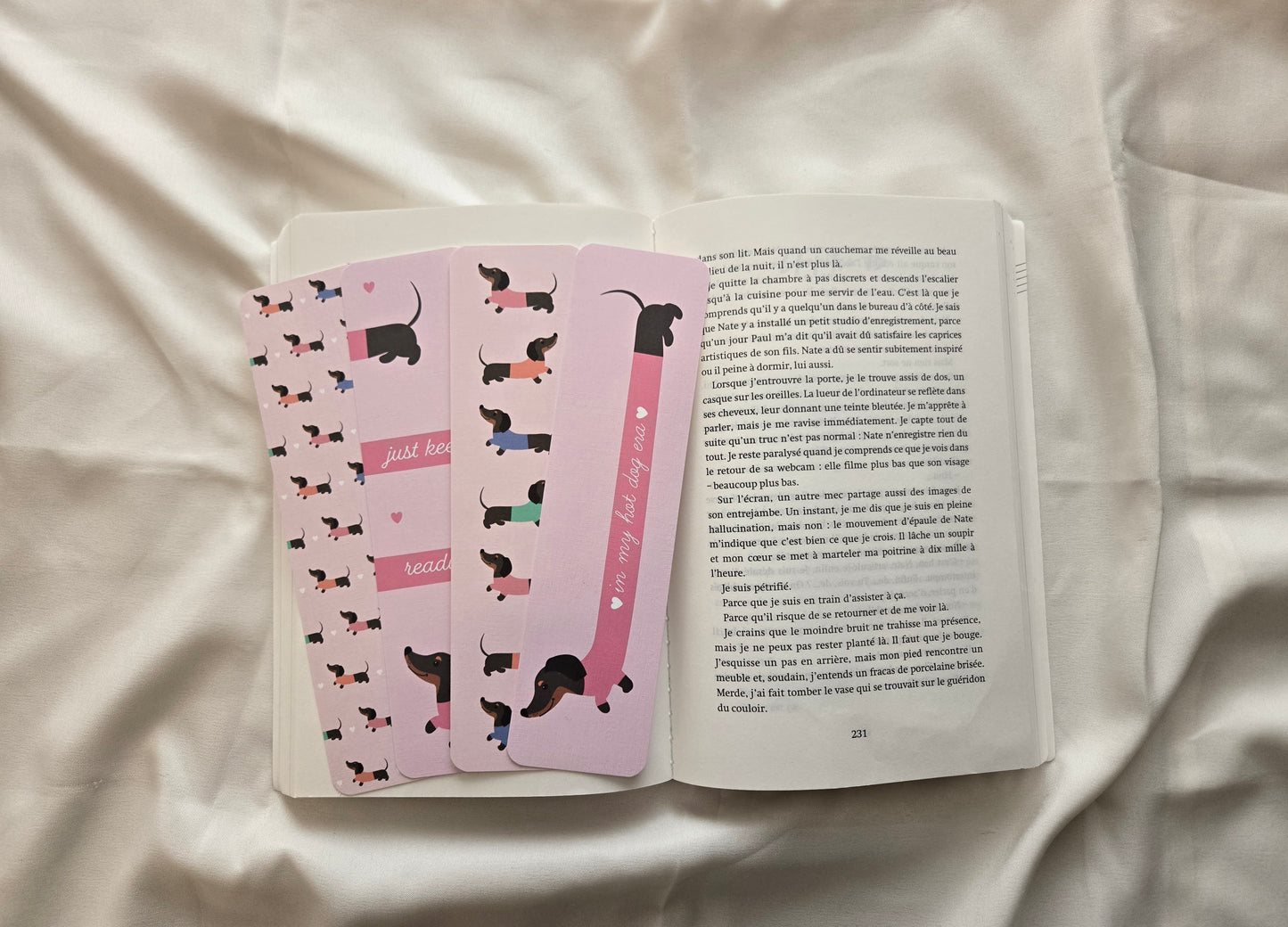 Marque-pages Teckel - Chien saucisse ♥