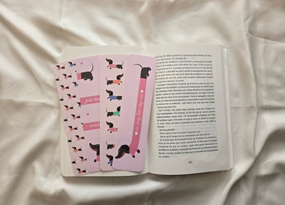 Marque-pages Teckel - Chien saucisse ♥