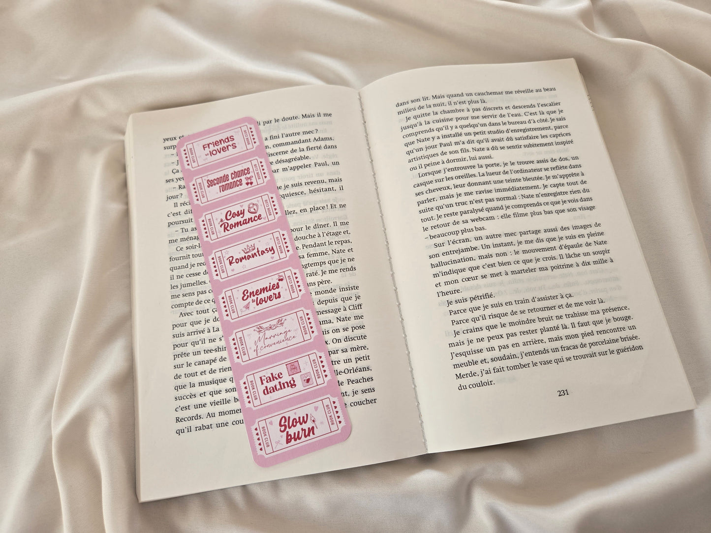 Marque-page The Tropes Book Club ♥ Collection Tickets Tropes