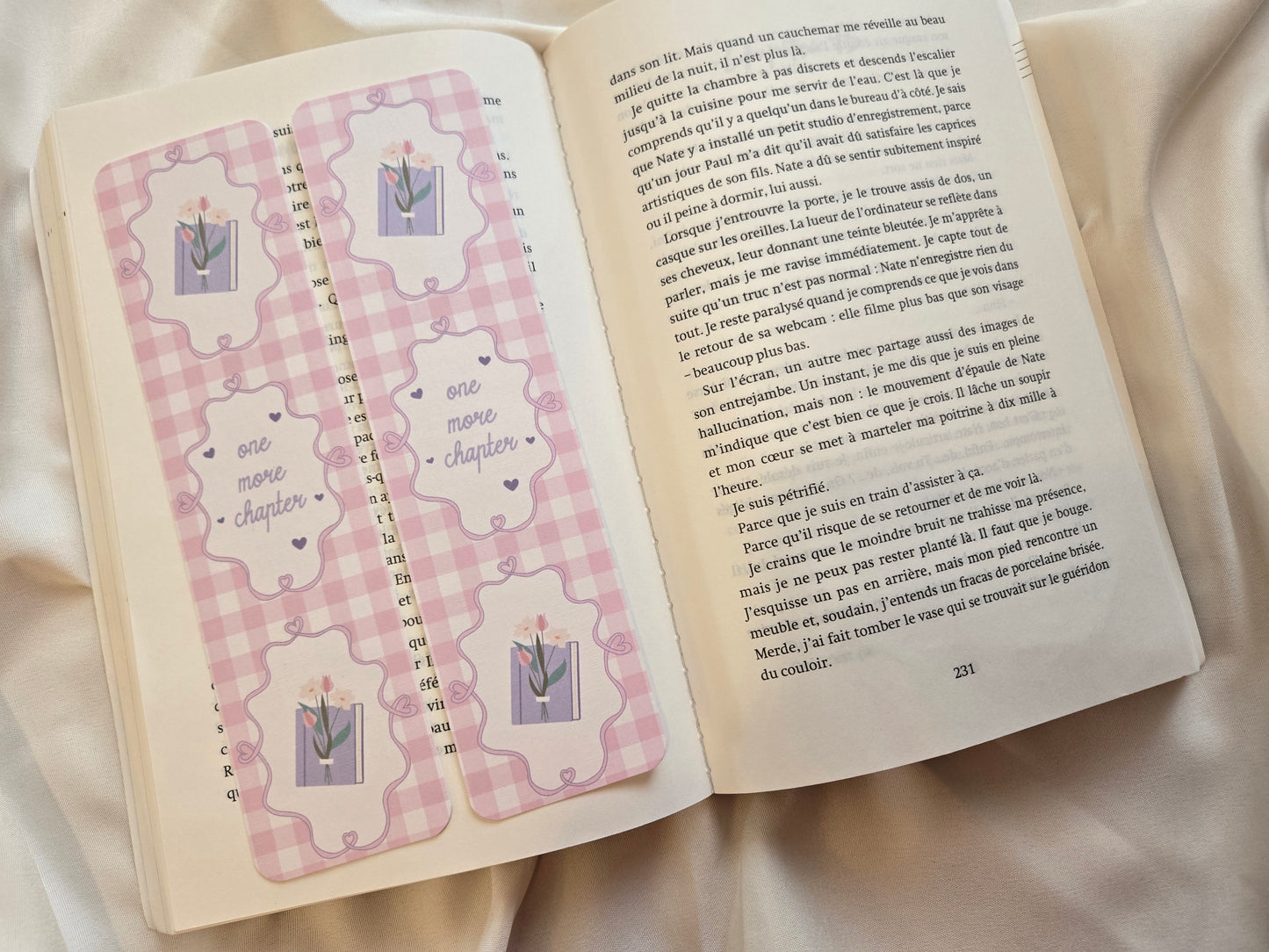 Marque-page Vichy ♥  One more chapter