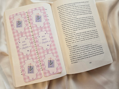 Marque-page Vichy ♥  One more chapter