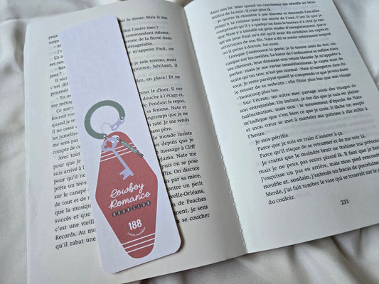 Marque-page Cowboy Romance ♥ Collection Clé de motel