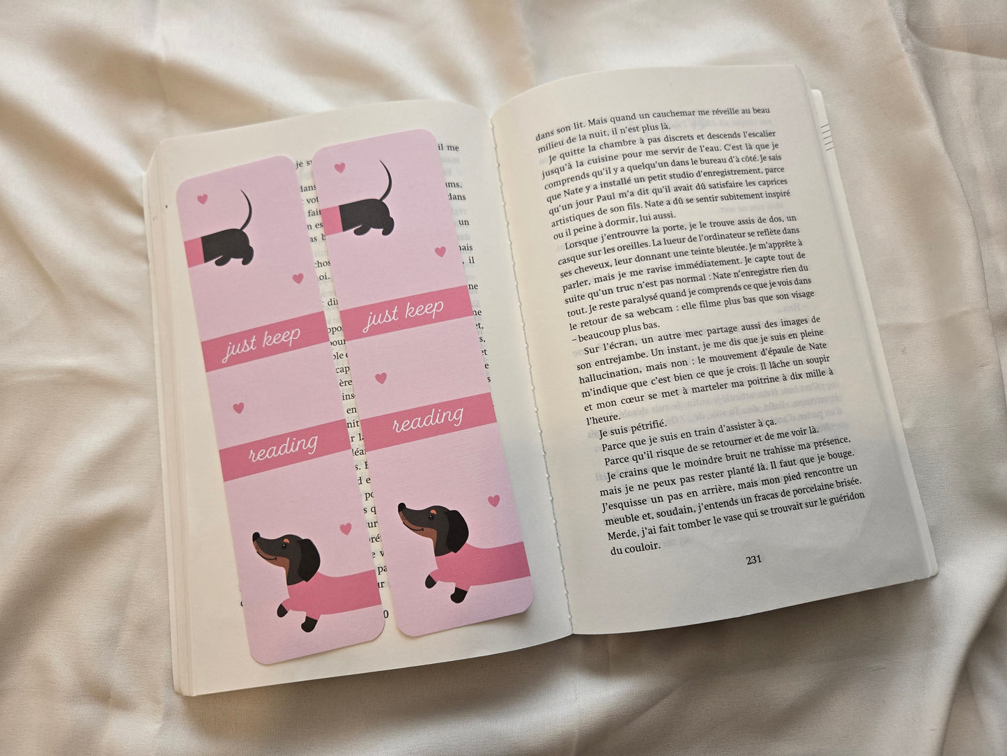 Marque-pages Teckel - Chien saucisse ♥