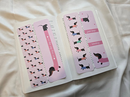 Marque-pages Teckel - Chien saucisse ♥