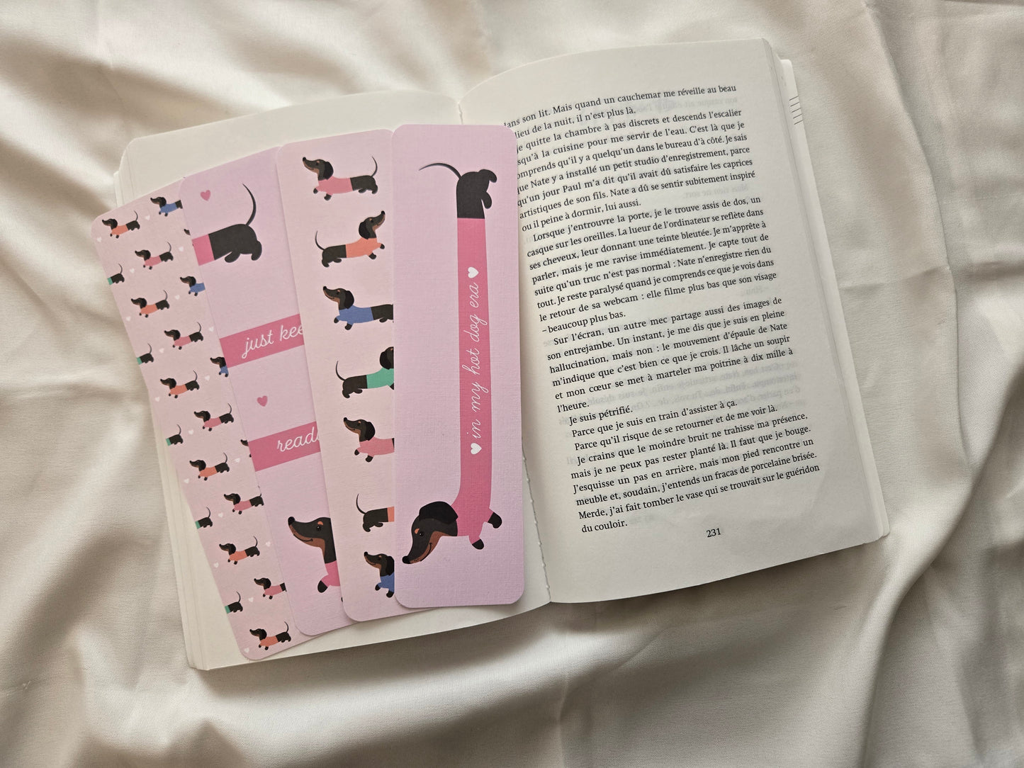Marque-pages Teckel - Chien saucisse ♥
