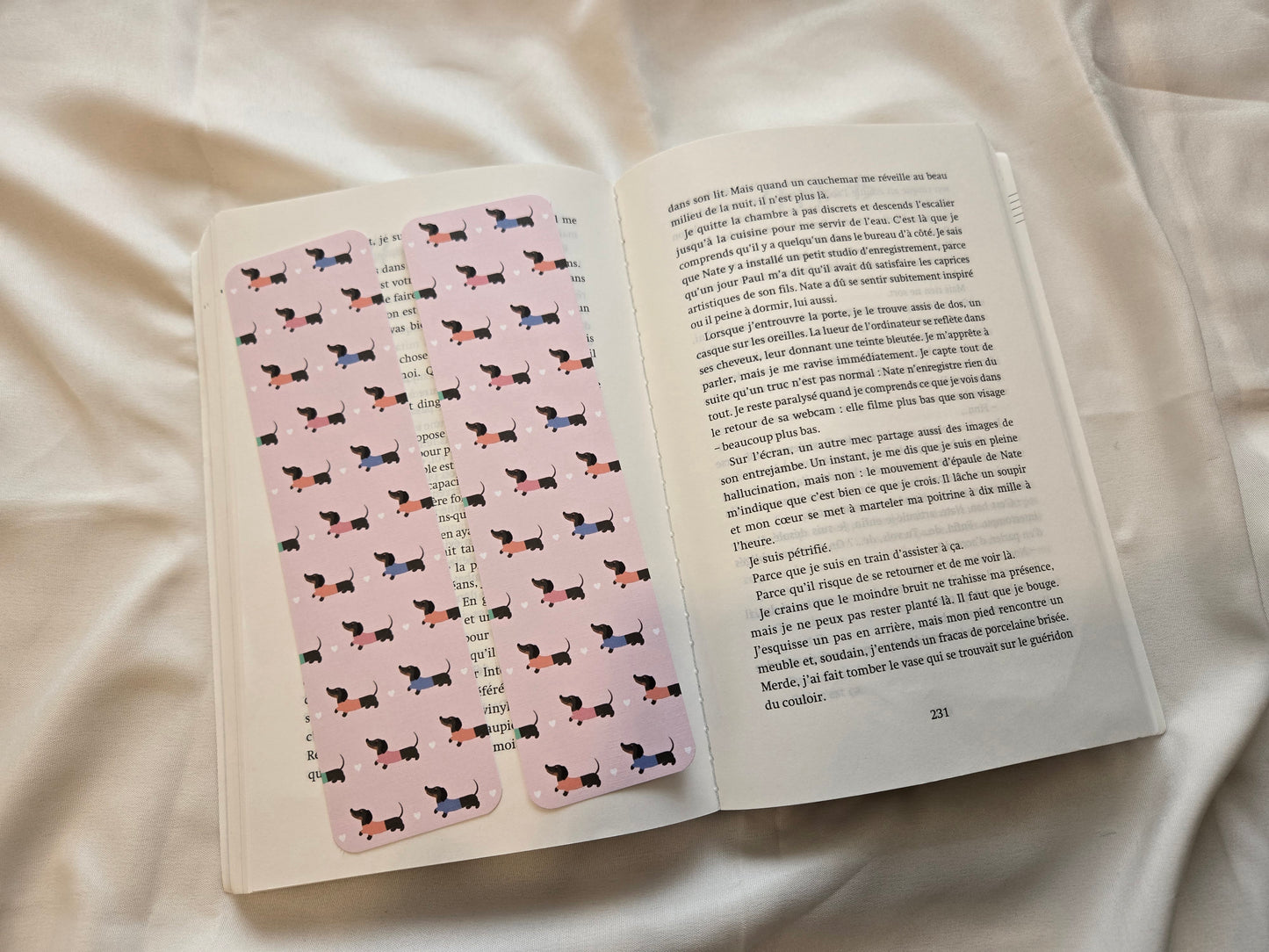 Marque-pages Teckel - Chien saucisse ♥