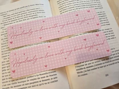 Marque-page Vichy ♥ My book boyfriend
