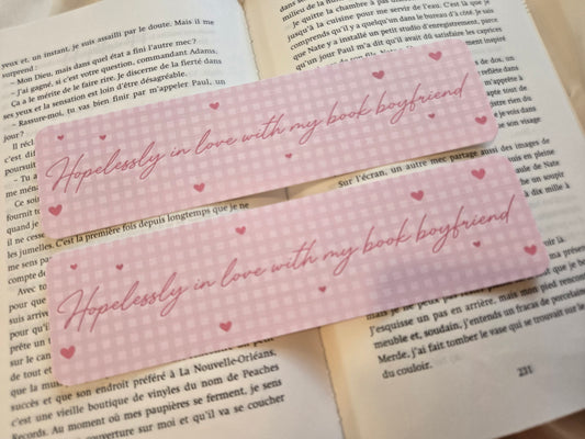 Marque-page Vichy ♥ My book boyfriend