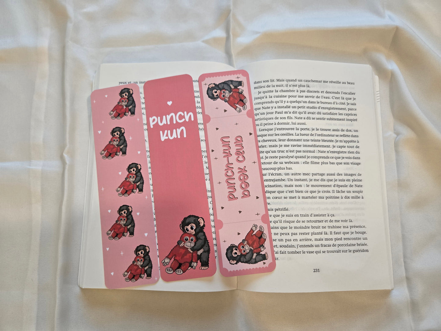 Punch-Kun Baby Macaque Bookmark ♥