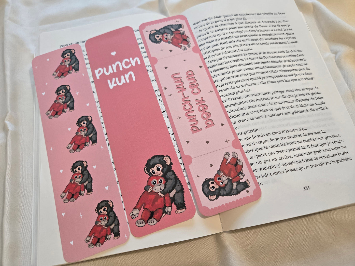 Punch-Kun Baby Macaque Bookmark ♥