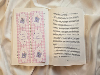 Marque-page Vichy ♥  One more chapter