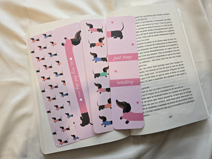 Marque-pages Teckel - Chien saucisse ♥
