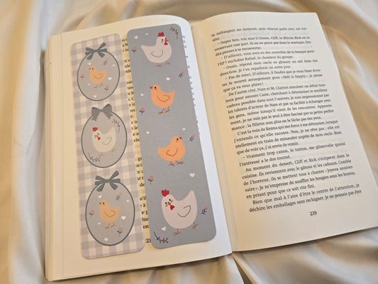 Marque-pages ♥ Poules & Poussins ♥