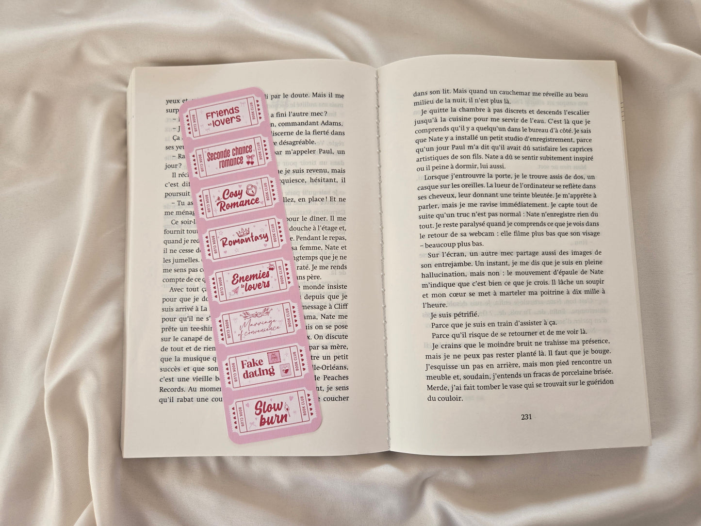 Marque-page The Tropes Book Club ♥ Collection Tickets Tropes