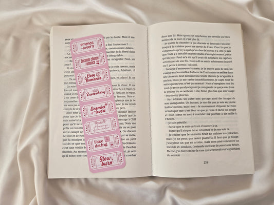 Marque-page The Tropes Book Club ♥ Collection Tickets Tropes
