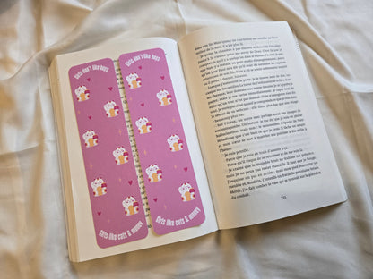 Marque-pages Girls don’t like boys, girls like cats and money ♥