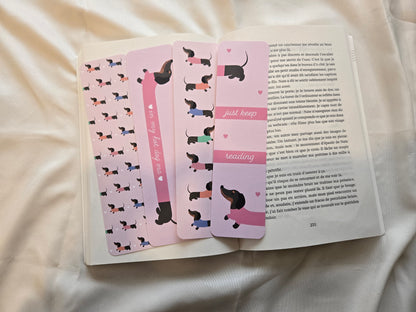 Marque-pages Teckel - Chien saucisse ♥