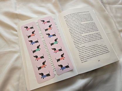 Marque-pages Teckel - Chien saucisse ♥