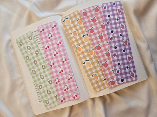 Marque-pages Vichy ♥ Fruits