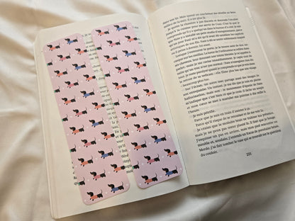 Marque-pages Teckel - Chien saucisse ♥