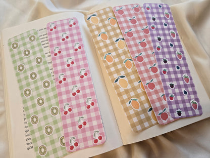 Marque-pages Vichy ♥ Fruits