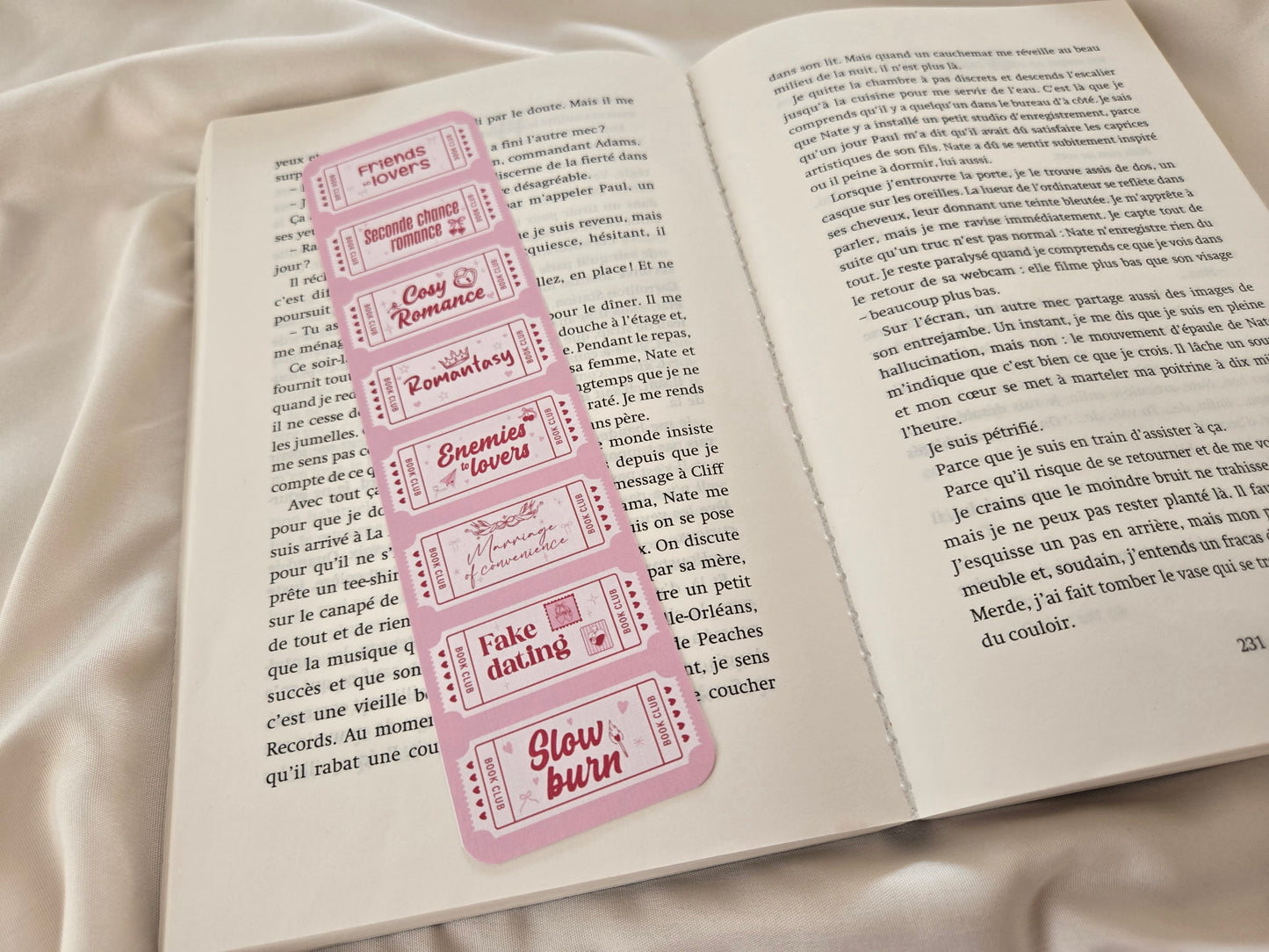 Marque-page The Tropes Book Club ♥ Collection Tickets Tropes