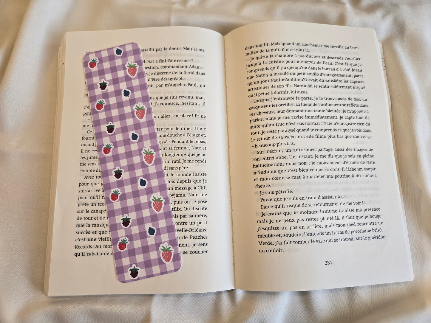Marque-pages Vichy ♥ Fruits