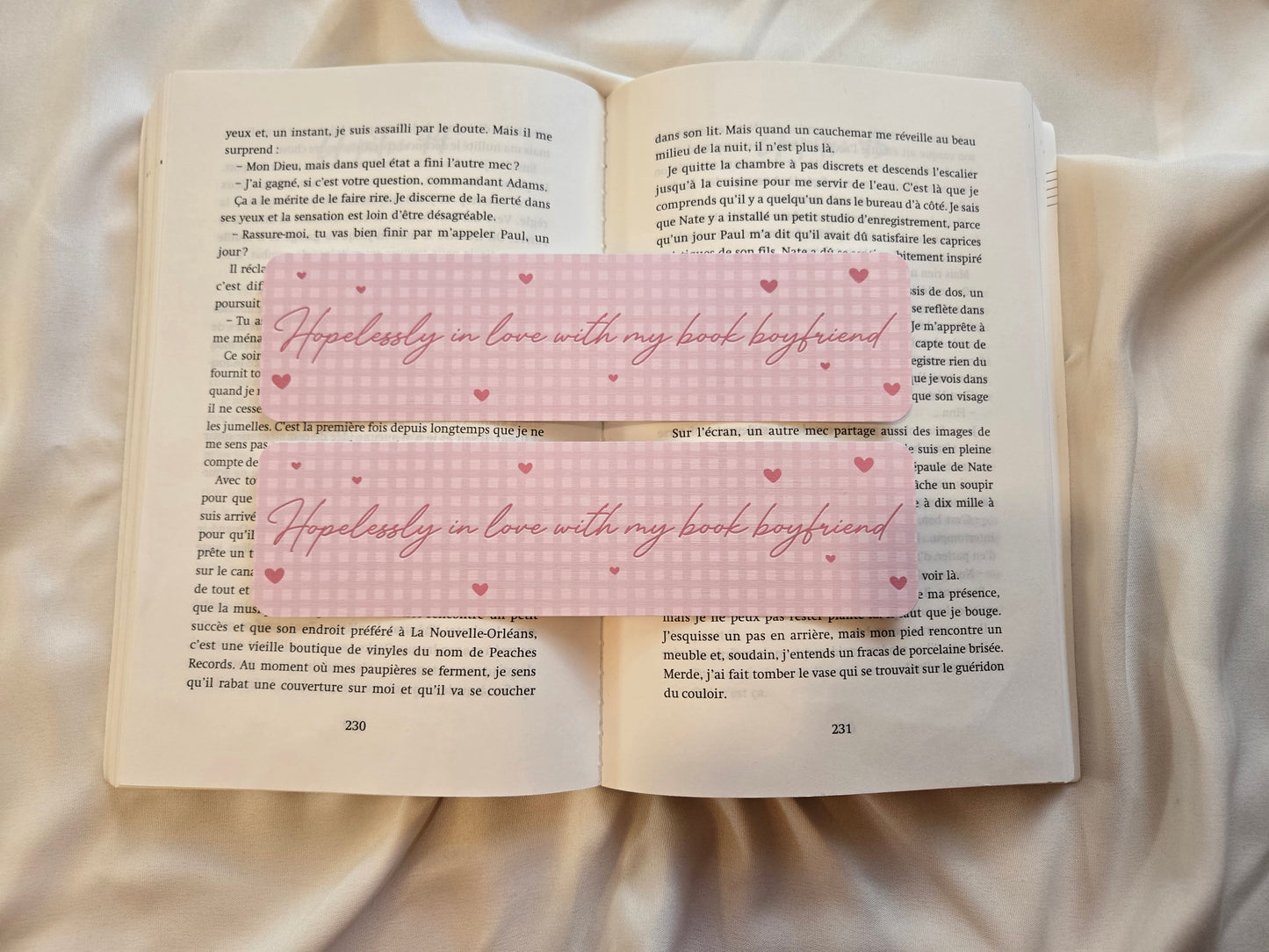 Marque-page Vichy ♥ My book boyfriend